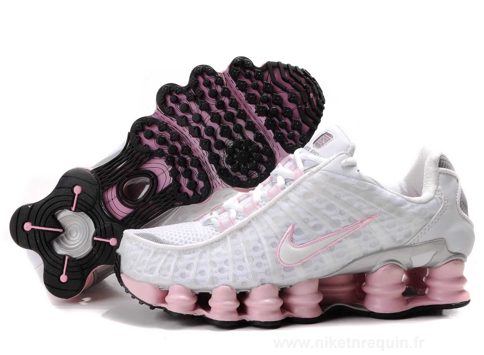 Rose Et Blanc Nike Shox Tl1